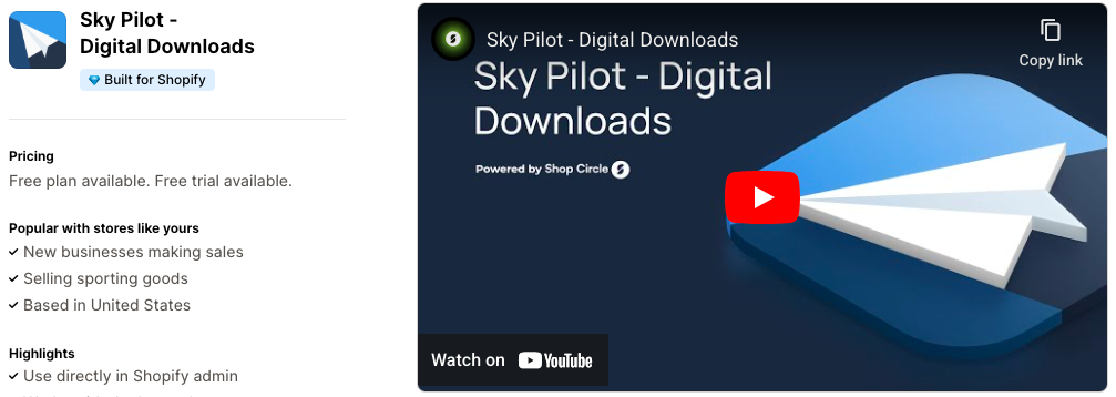 Sky Pilot ‑ Digital Downloads