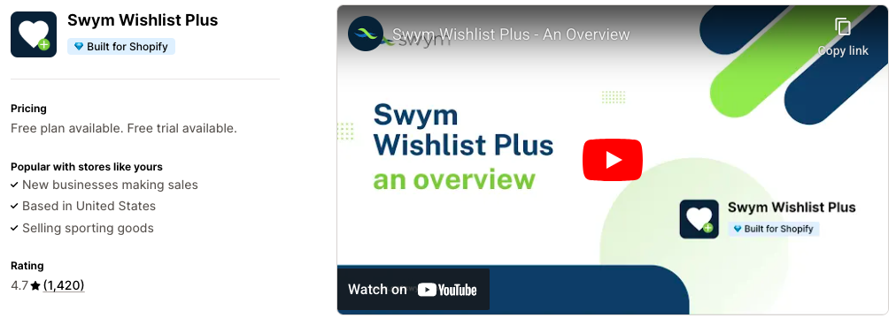 Swym Wishlist Plus
