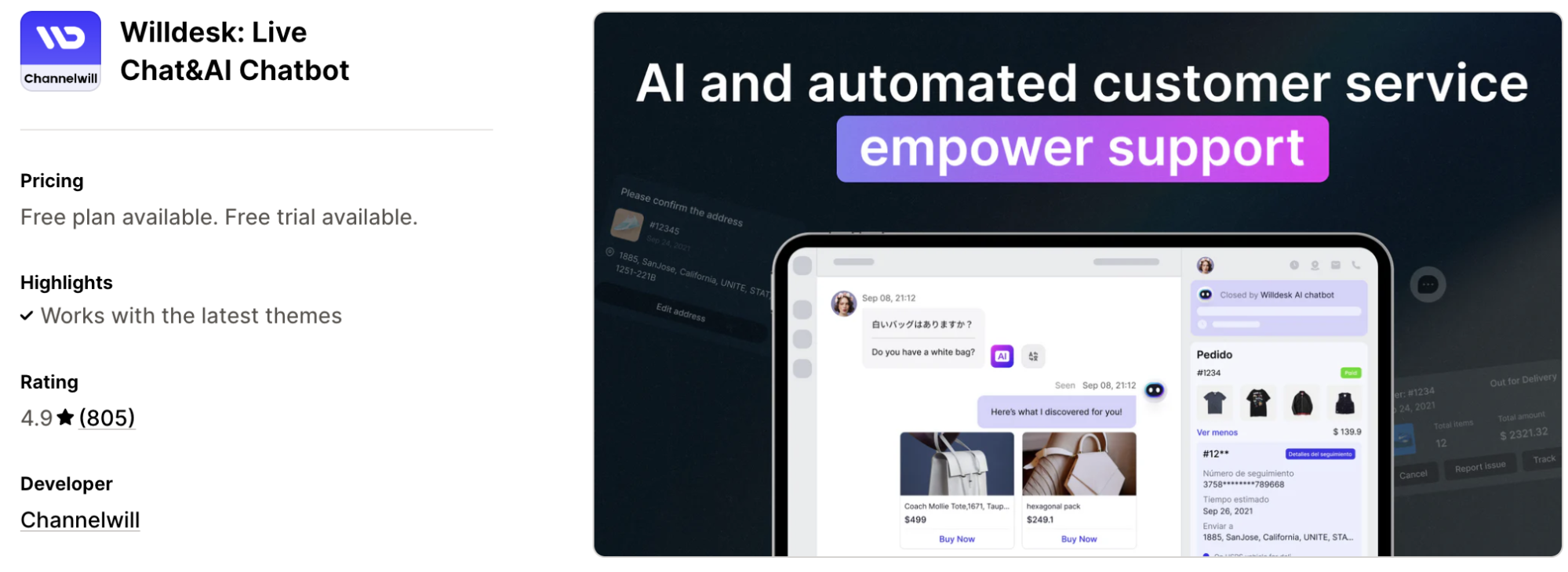 Willdesk Live Chat AI Chatbot