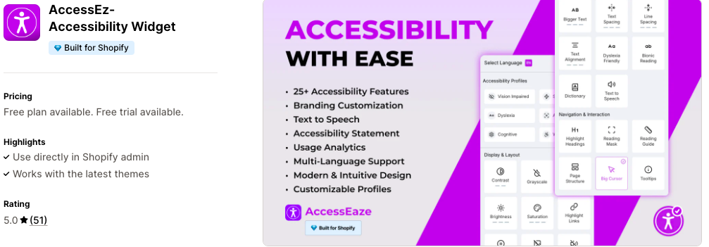 AccessEz‑ Accessibility Widget