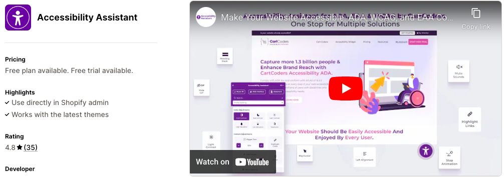 Accessibility Assistant