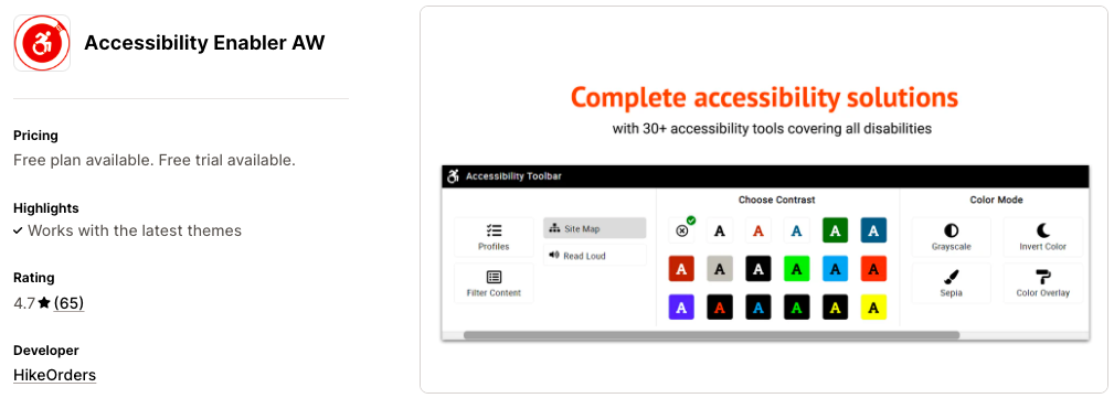 Accessibility Enabler AW