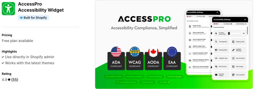 AccessPro Accessibility Widget