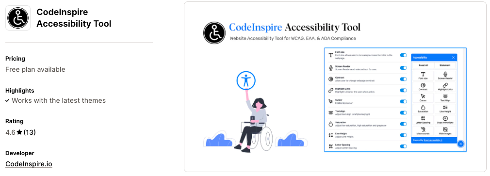 CodeInspire Accessibility Tool