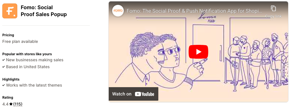 Fomo: Social Proof Sales Popup