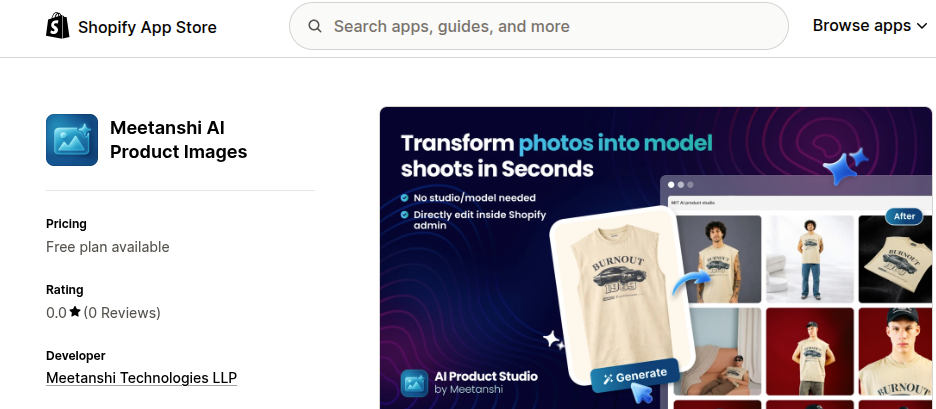 Meetanshi AI Product Images