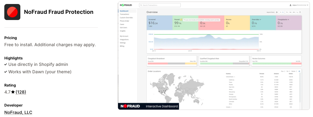 NoFraud Fraud Protection