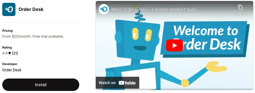 Order Desk