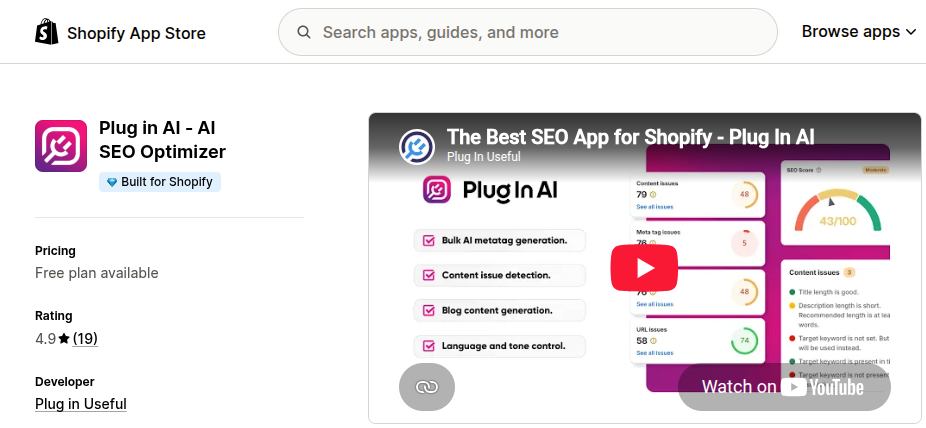 Plug in SEO ‑ AI Optimizer