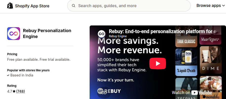 Rebuy Engine: AI Upsell & Cross-Sell