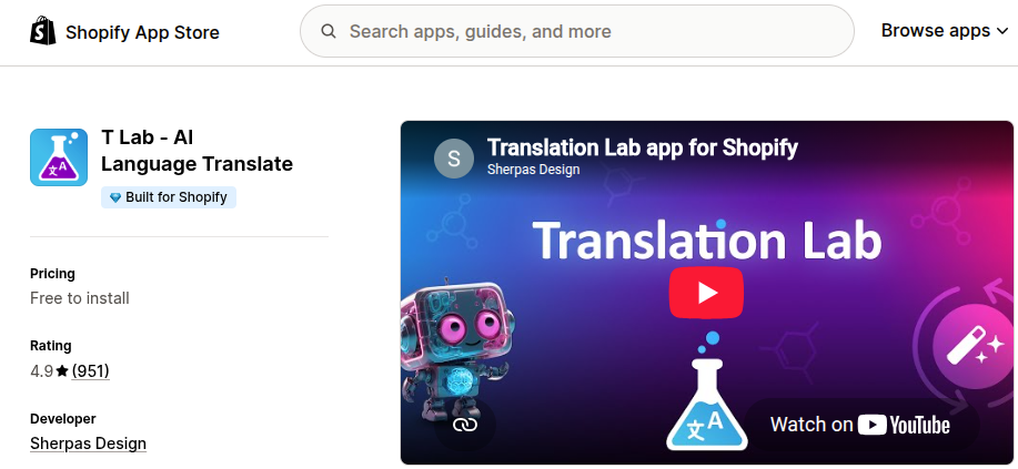 T Lab – AI Language Translate