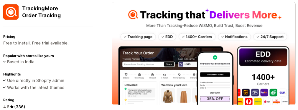TrackingMore Order Tracking