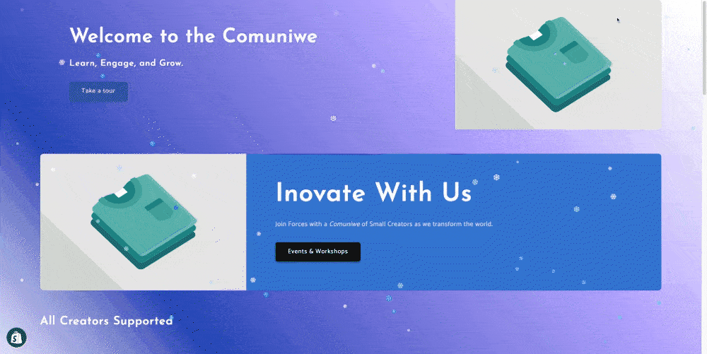 Shopify Snowfall Effect
