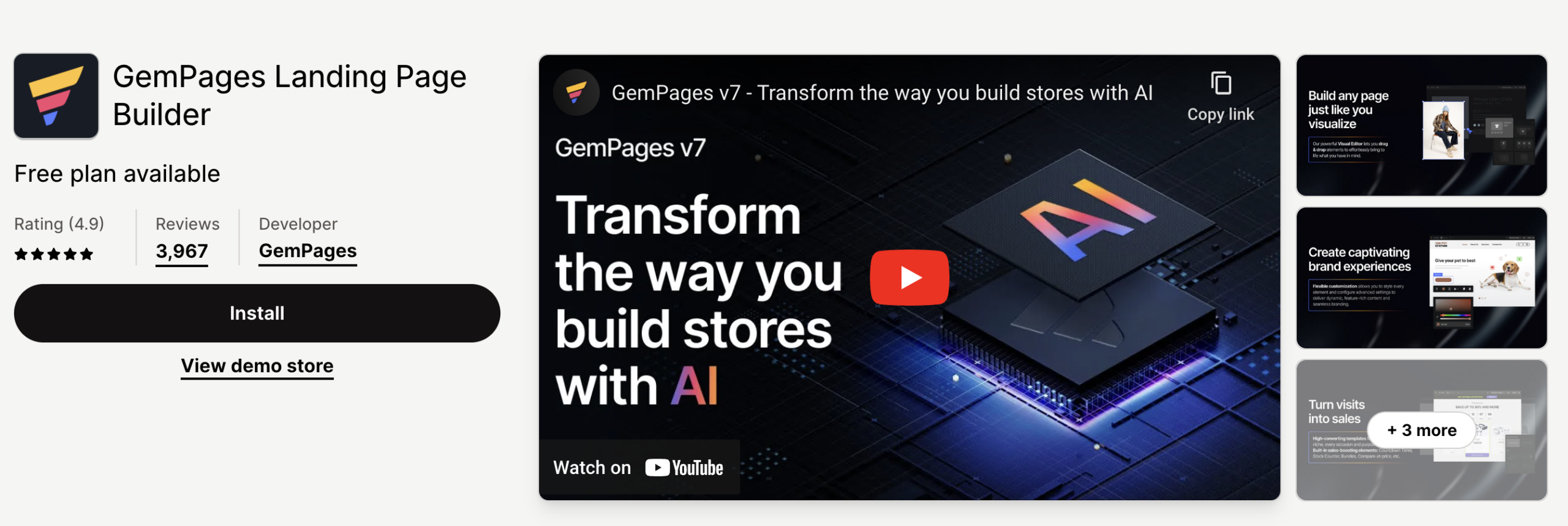 GemPages: Shopify social media apps