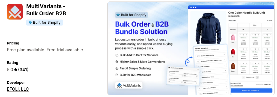 MultiVariants – Bulk Order