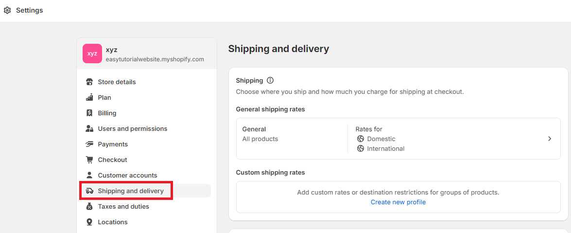 Add shipping and delivery details