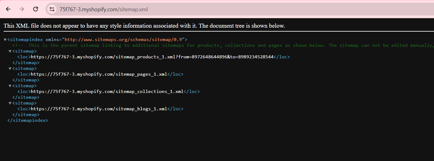 Shopify HTML file