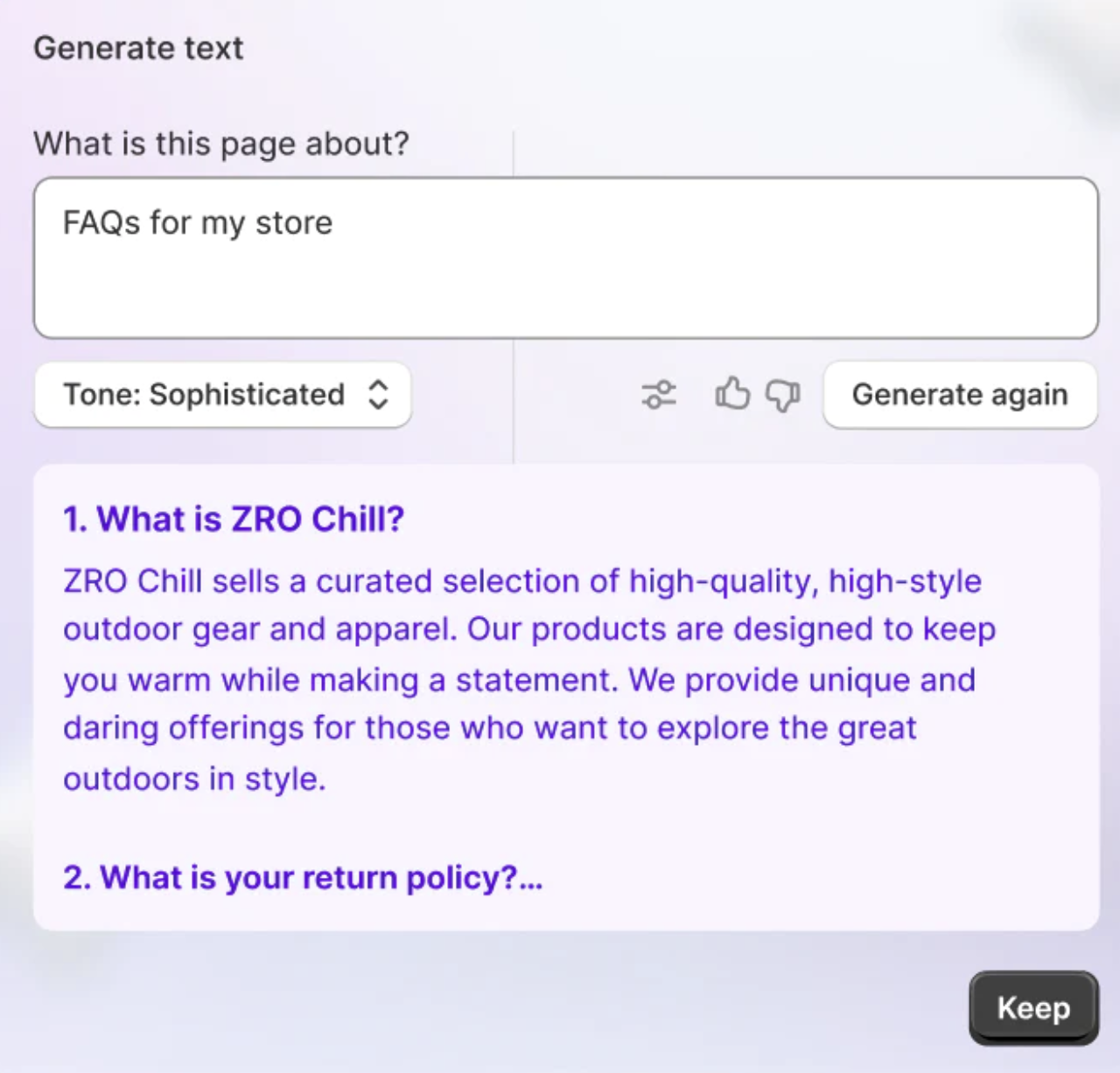 Shopify Magic AI