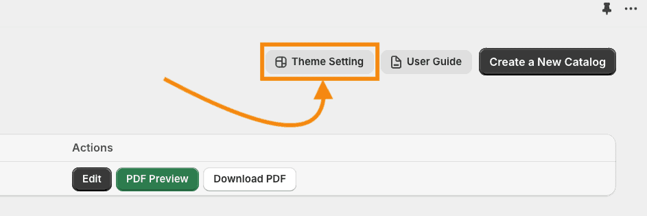Click on go to theme settings in the app dashboard
