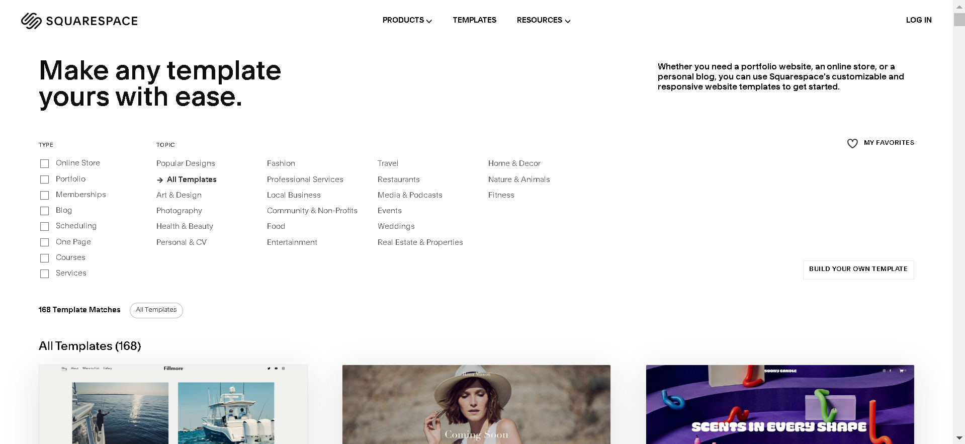 Squarespace theme
