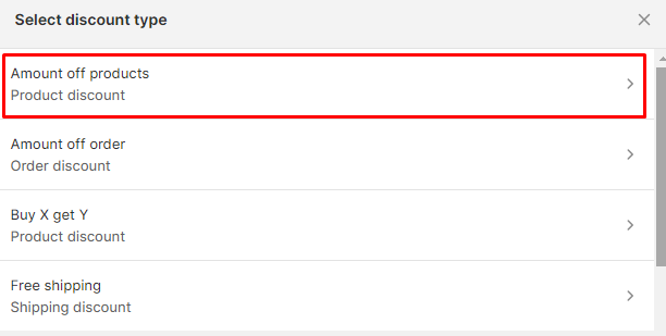 Product discount Shopify