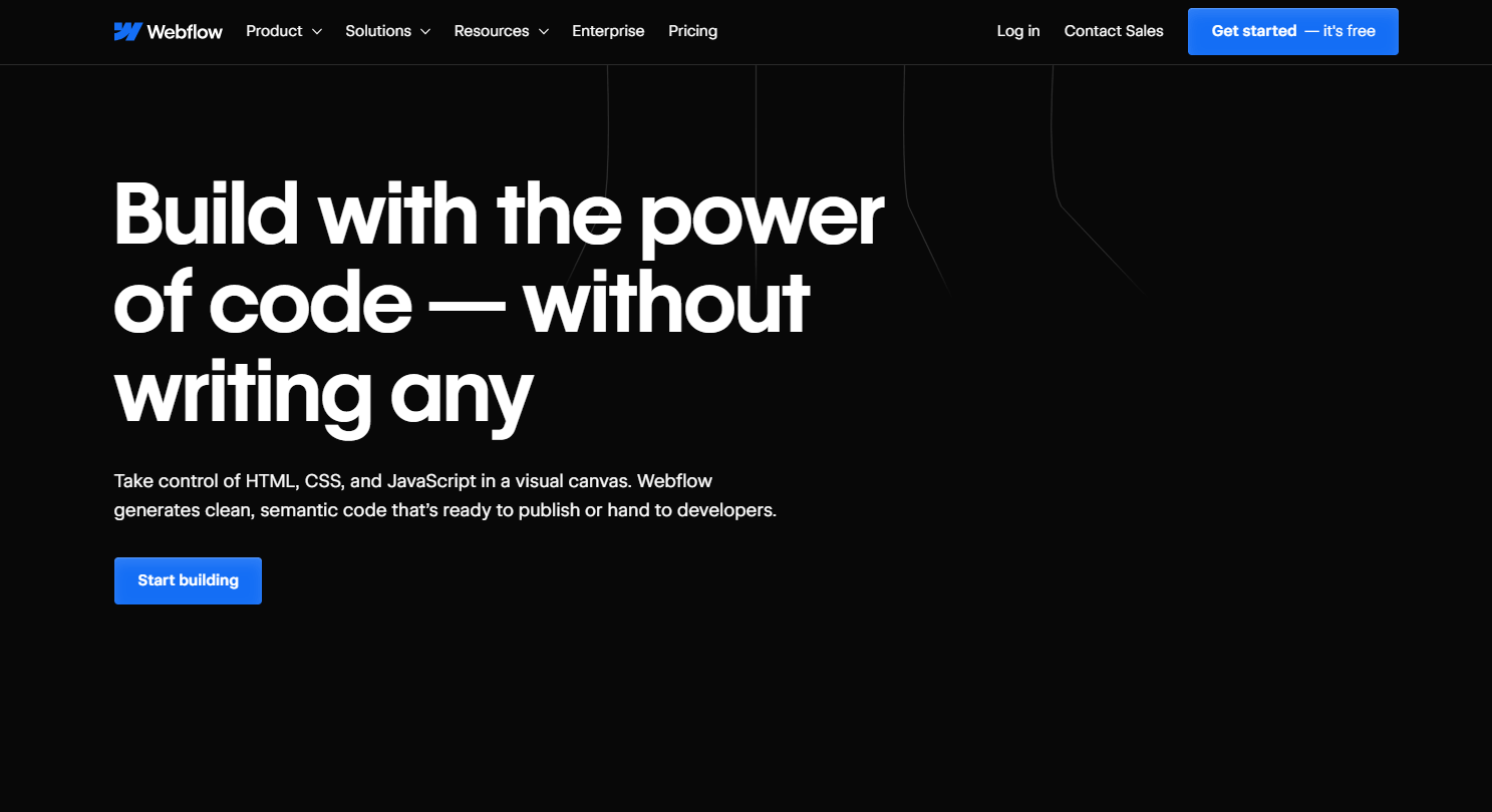 Webflow - top cms platform