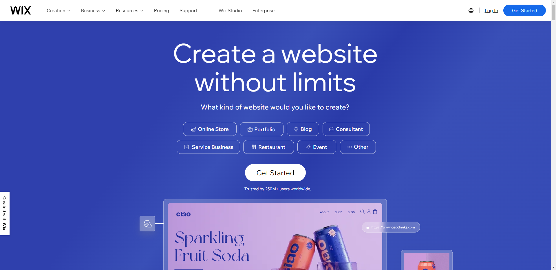 Wix- Homepage