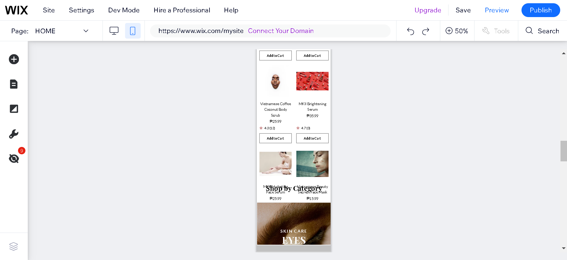 Wix -backend-mobile