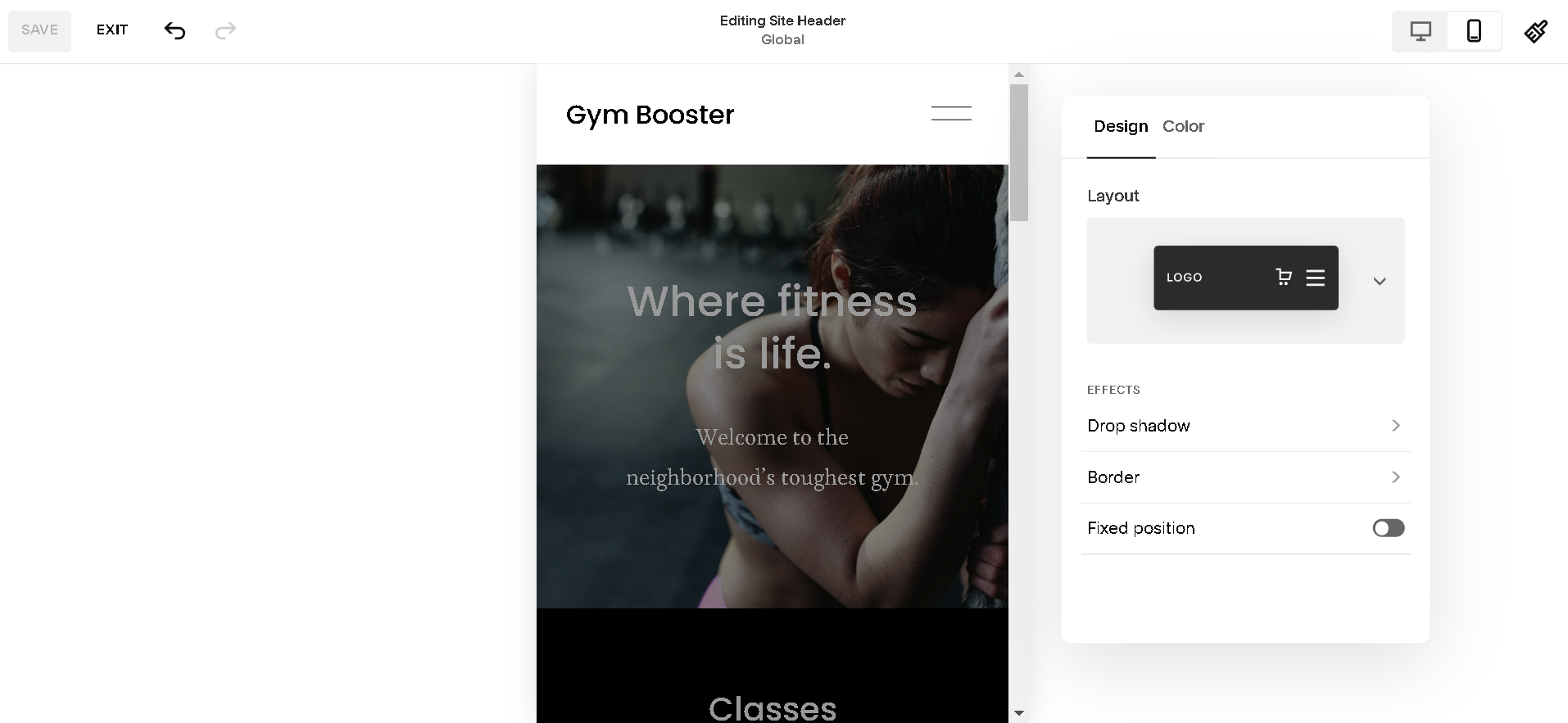 Wix -responsiveness