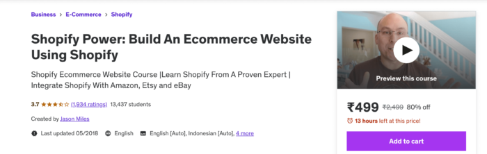 2. Shopify Power - Udemy