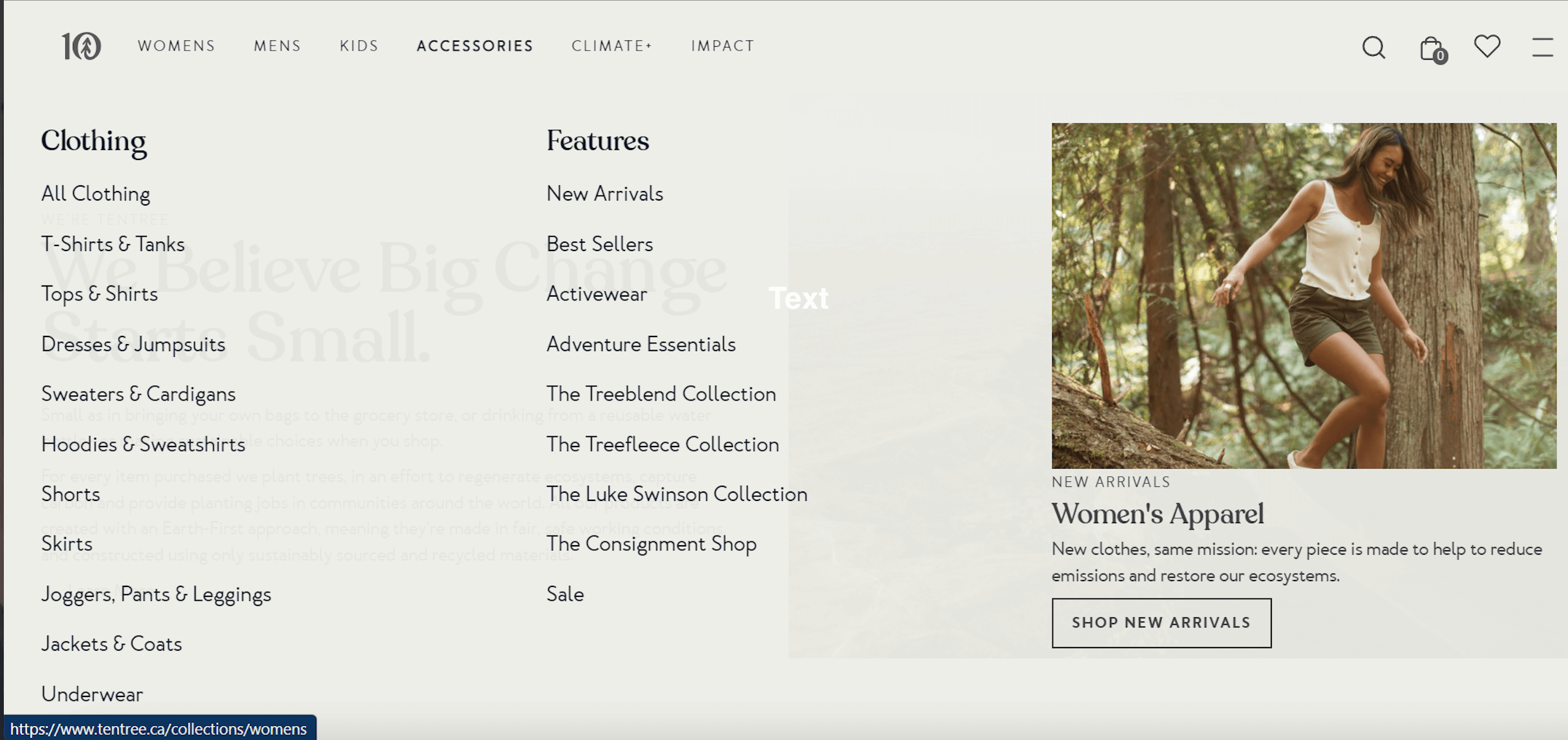 Subcategories in Shopify
