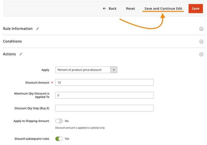 Coupon codes rule saving