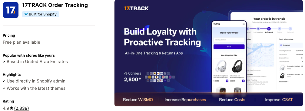 17TRACK Order Tracking