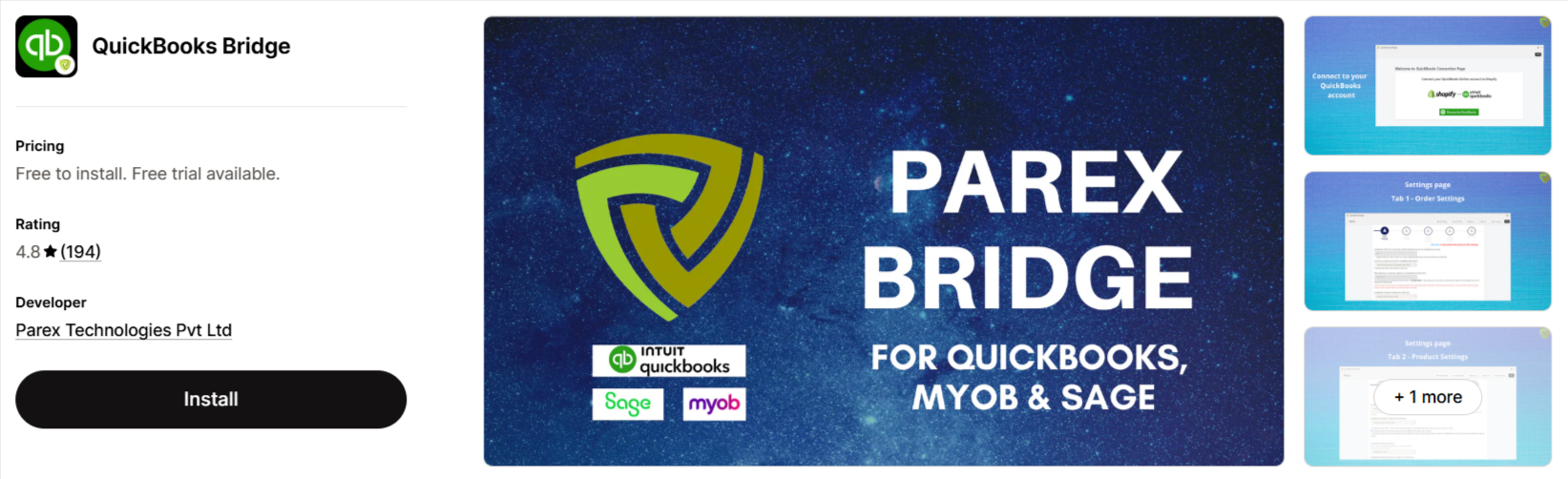 QuickBooks Bridge by Parex Technologies