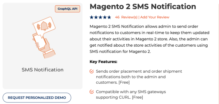 Meetanshi Magento 2 SMS notification 700x332