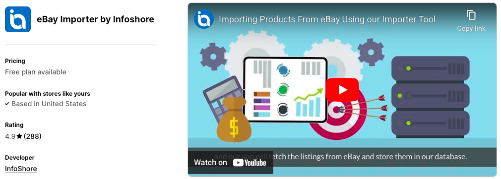 eBay Importer by Infoshore