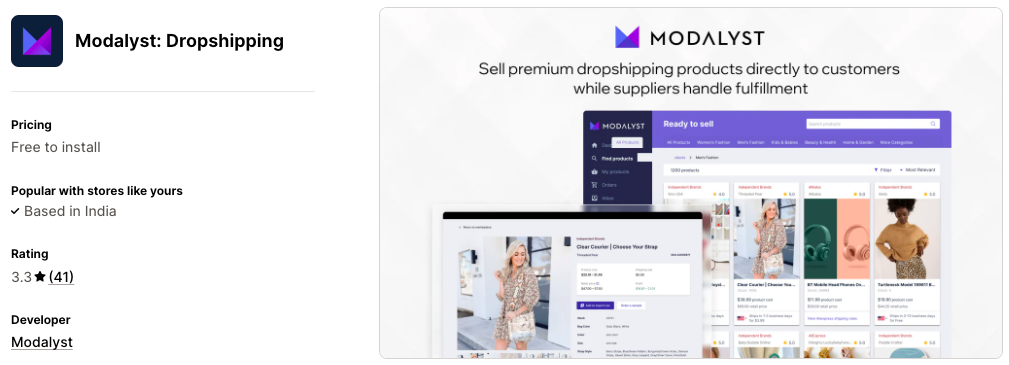 Modalyst: Dropshipping
