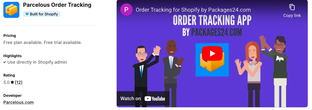 Parcelous Order Tracking