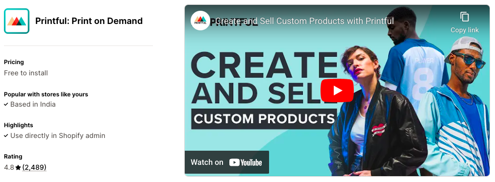 Printful: Print on Demand