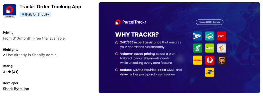 Trackr: Order Tracking App