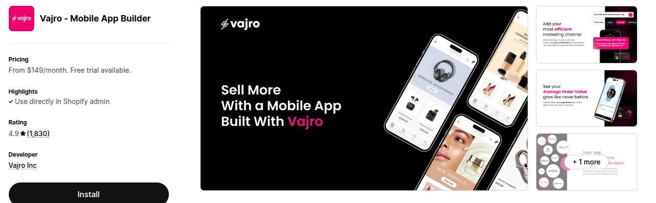 Vajro Mobile App Builder