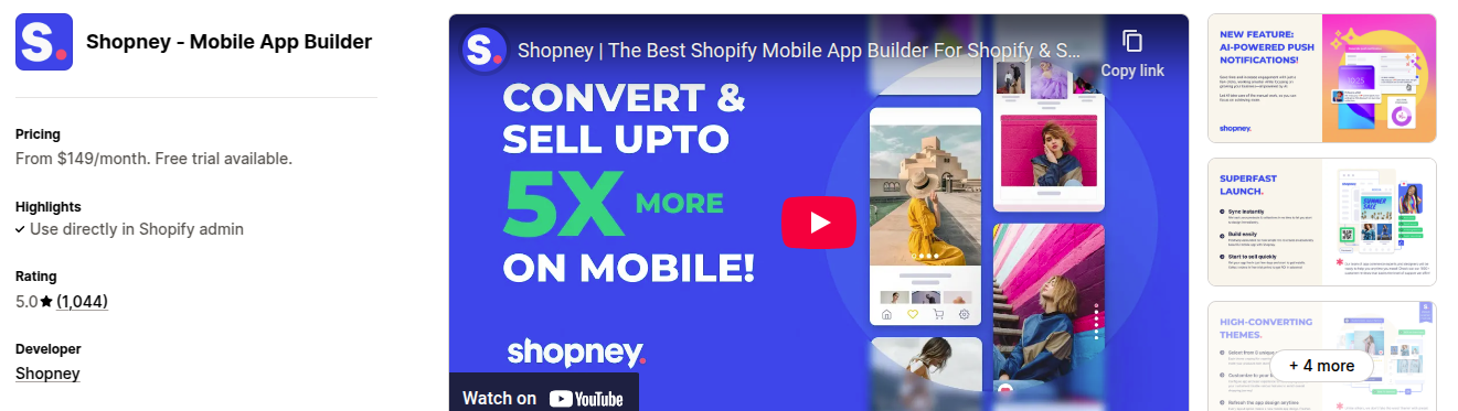 Shopney Mobile App Builder