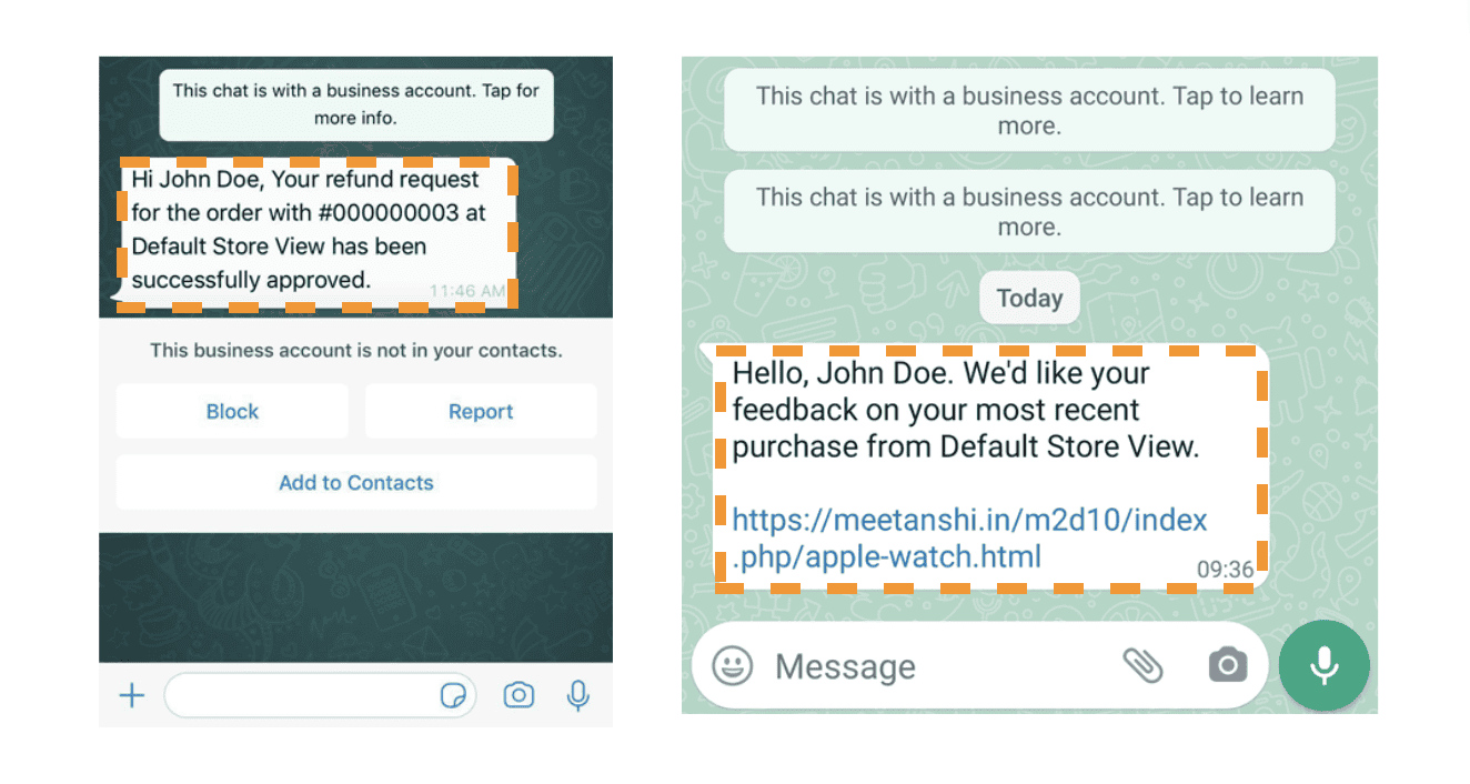 Example of Magento 2 notifications extension