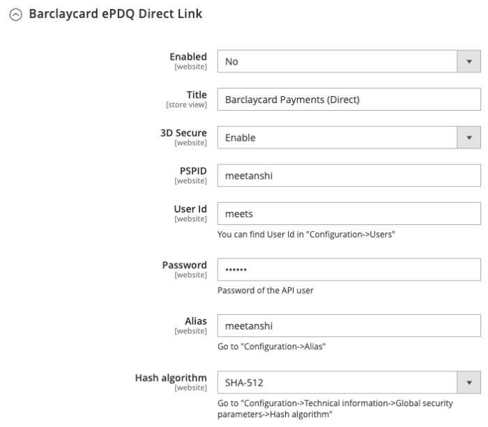 Barclaycard Direct Link