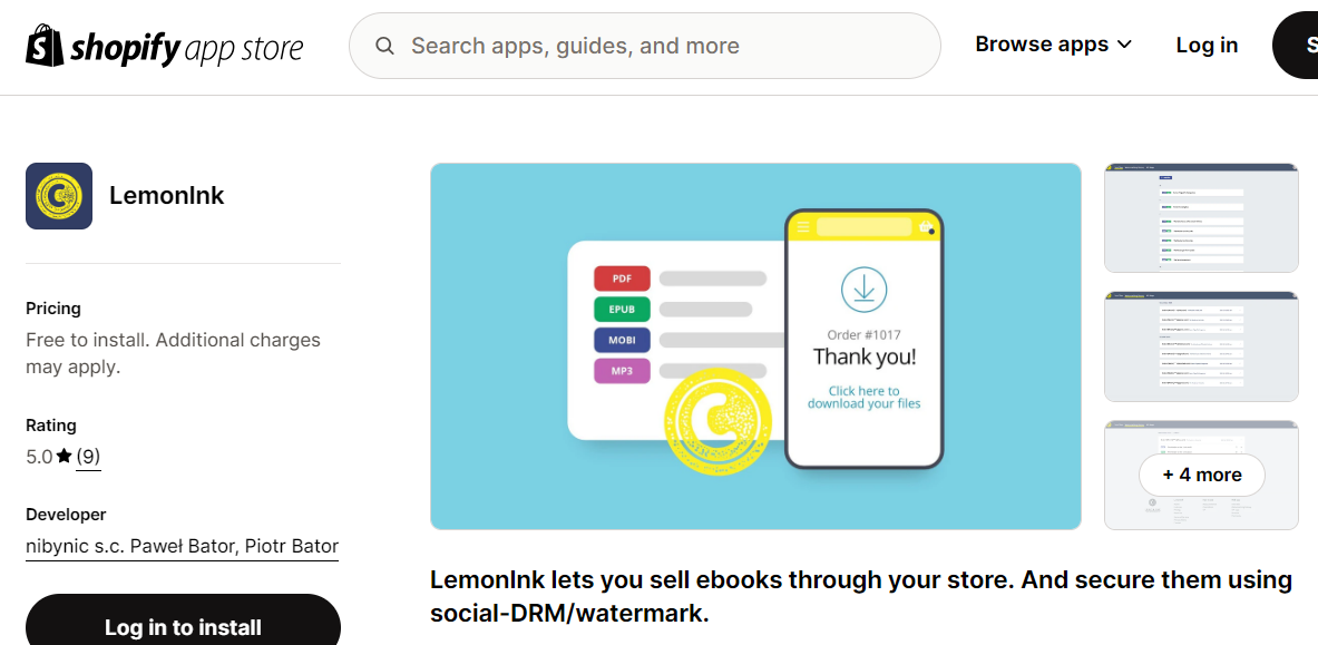 LemonInk - best image watermark Shopify apps