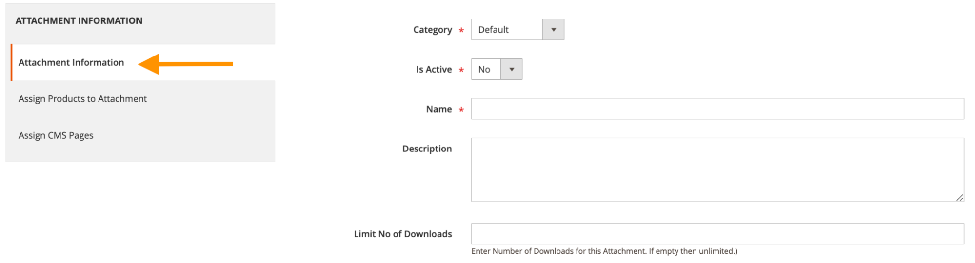create product attachments