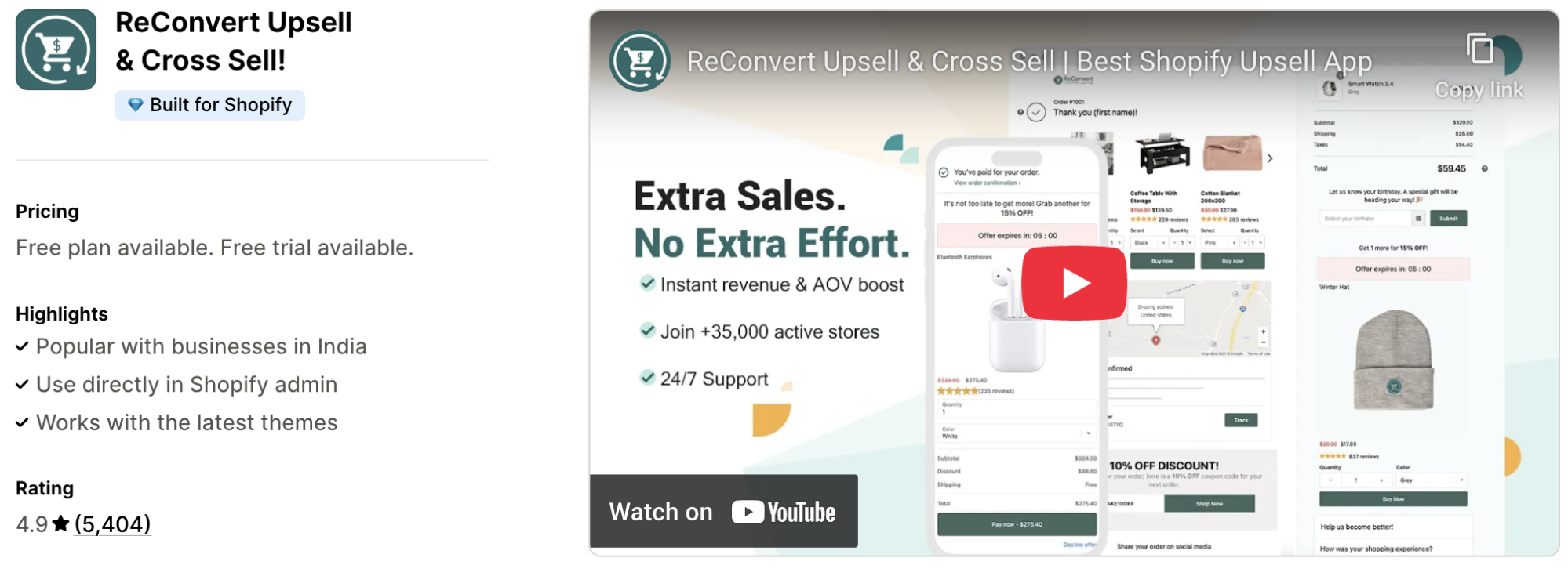 ReConvert Post Purchase Upsell