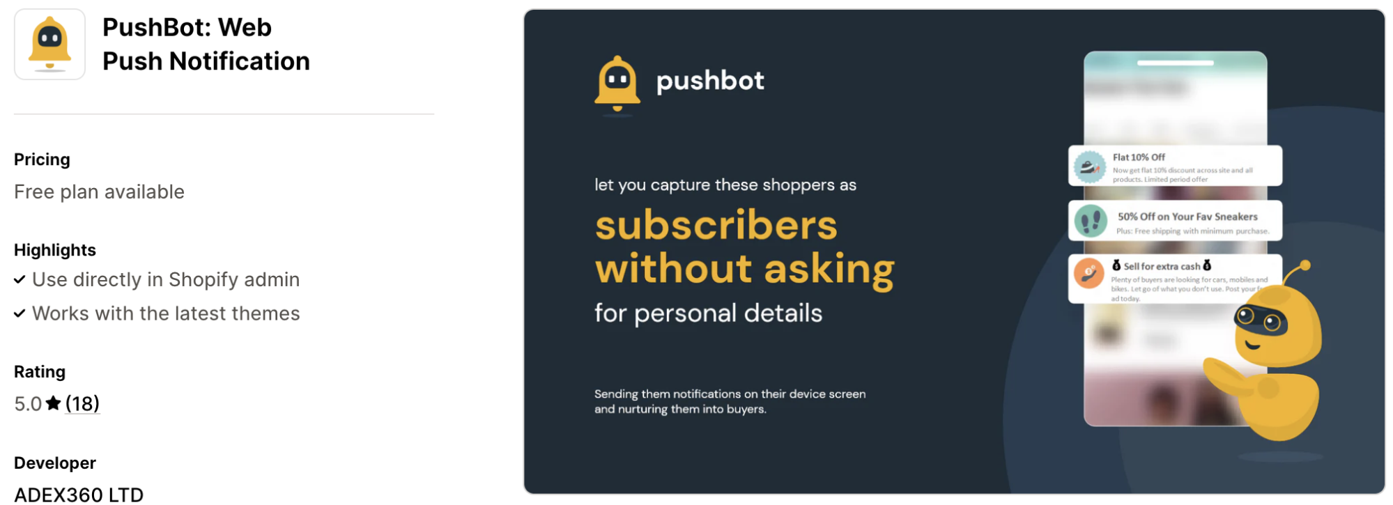 PushBot Web Push Notification