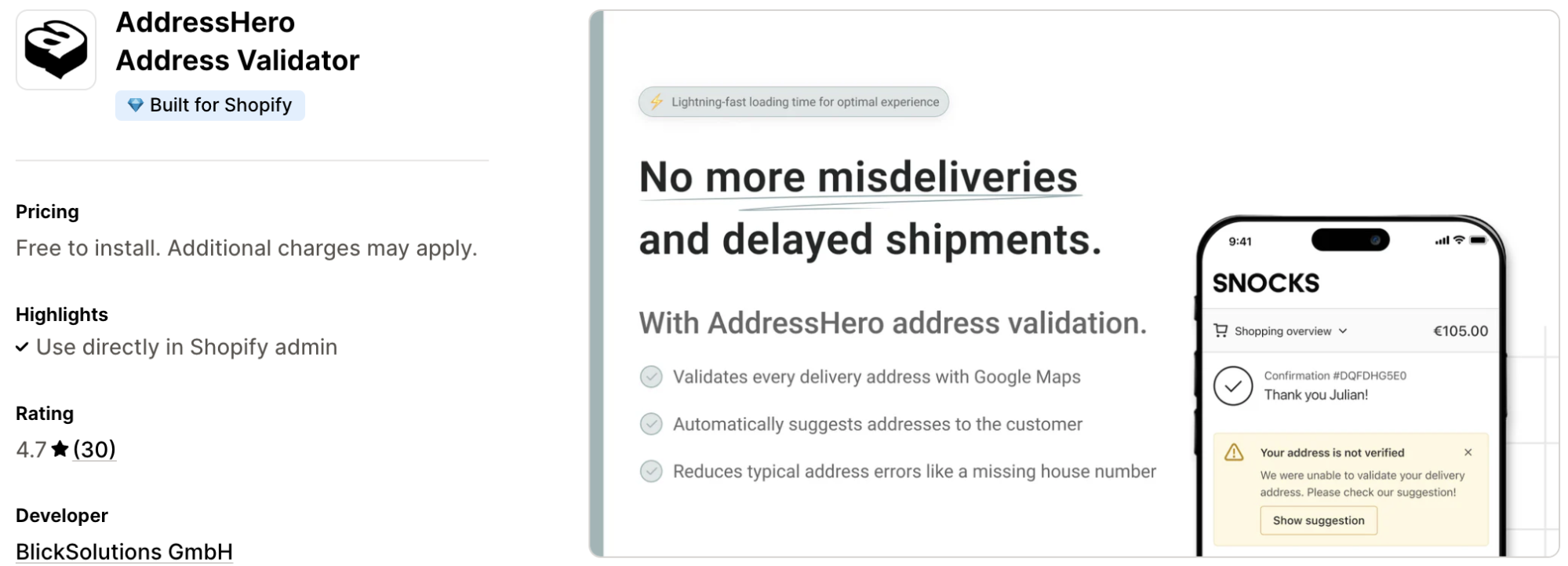 AddressHero Address Validator