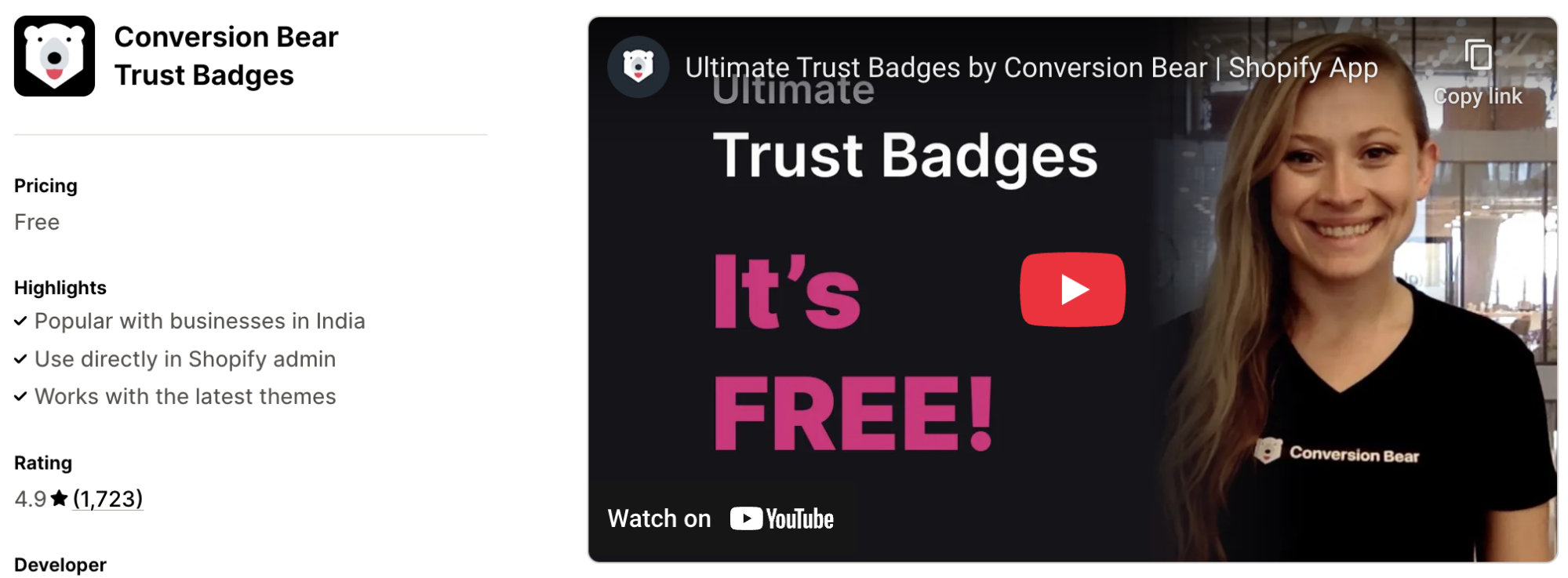 Trust Badges Bear